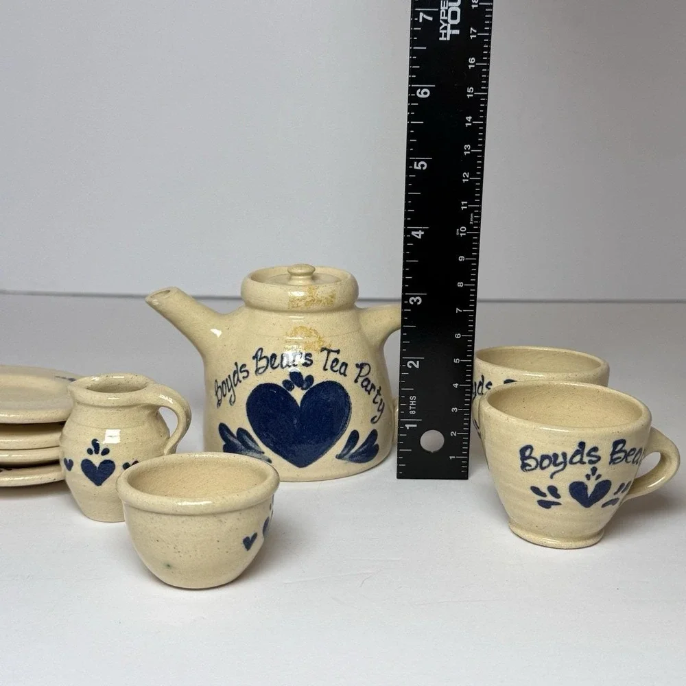 Boyd's Bears‎ Miniature Tea Set. 9 Pieces.